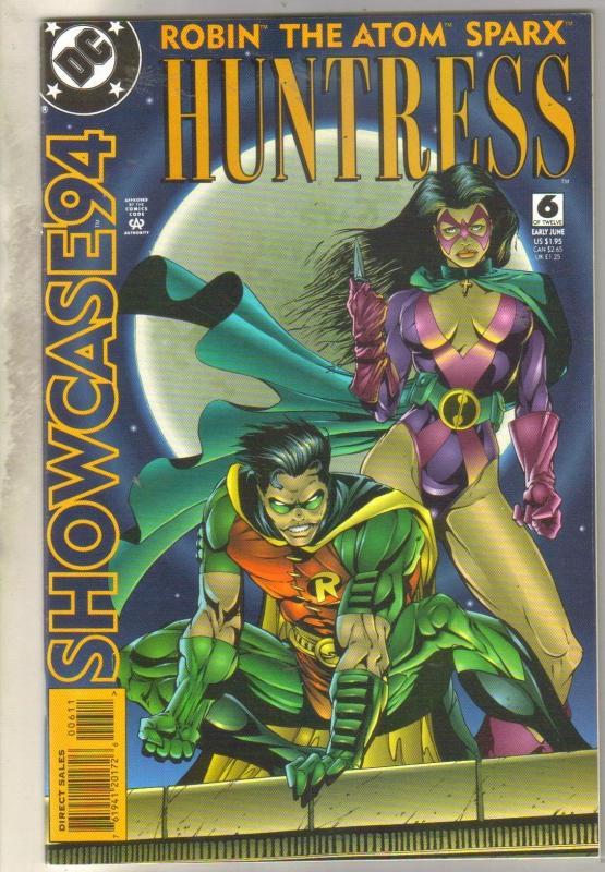Showcase #6 Robin Atom Sparx Huntress comic book near mint 9.4