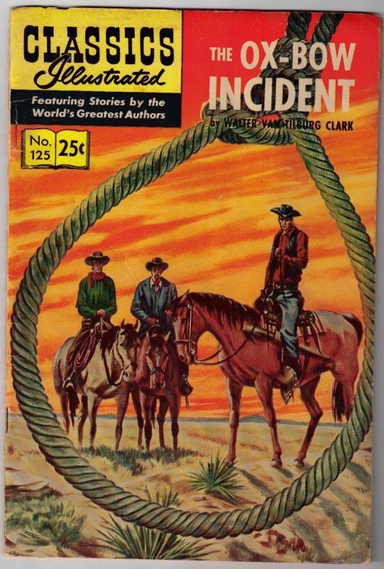 Classics Illustrated #125 hrn #169 The Ox-Bow Incident vg/fn 5.0