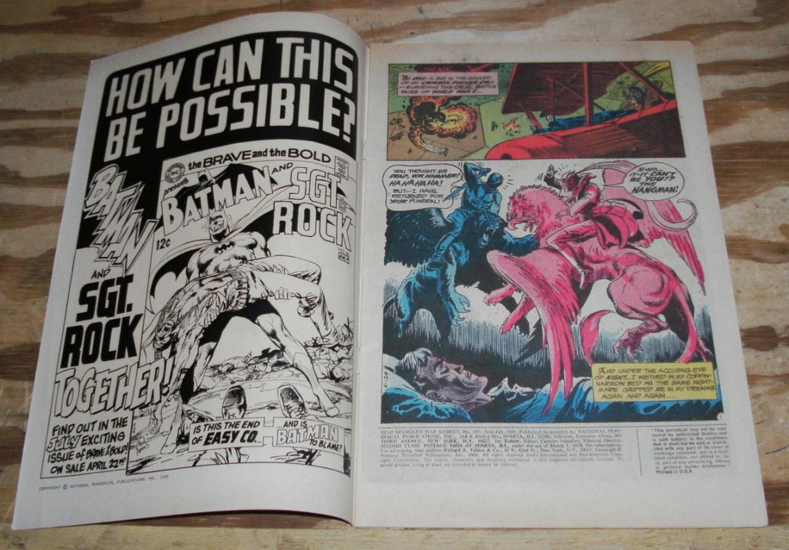 Star Spangled War Stories presents Enemy Ace #145 comic book fine 6.0