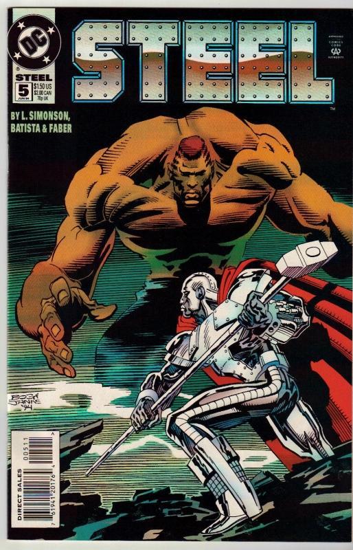 Steel #5 comic book near mint 9.4