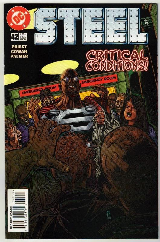 Steel #42 comic book near mint 9.4