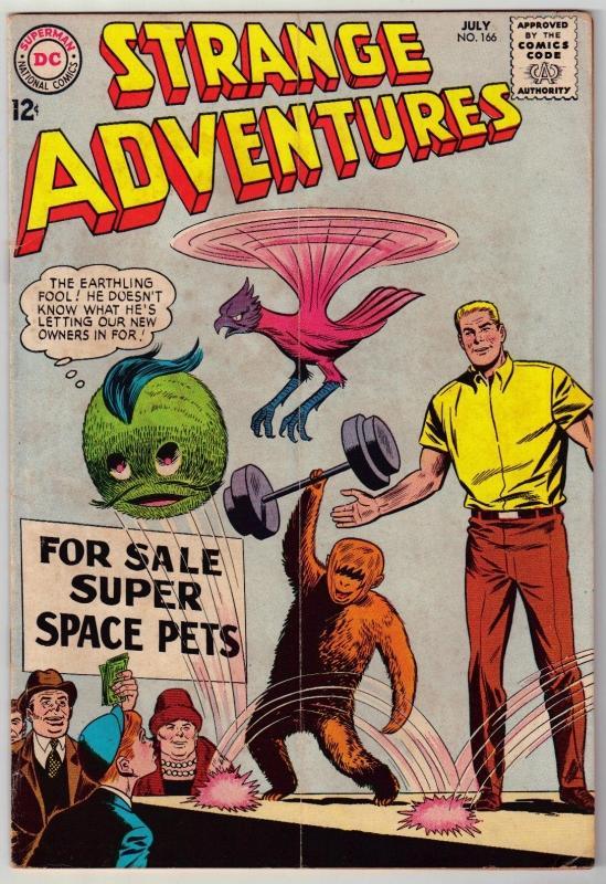 Strange Adventures #166 comic book very good 4.0
