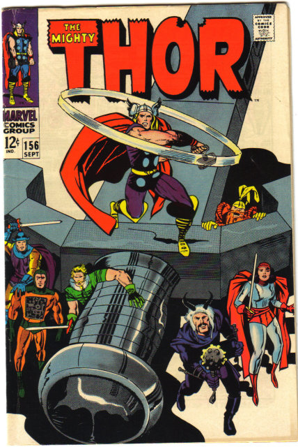 The Mighty Thor #156 comic book fn/vf 7.0