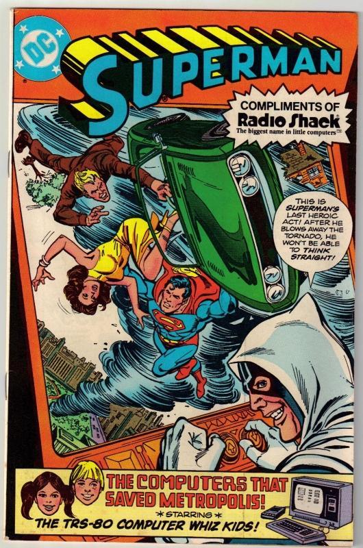 Superman Radio Shack Giveaway comic book very fine 8.0