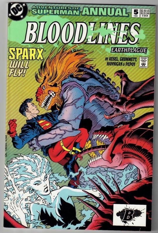 Adventures of Superman annual #5 comic book mint 9.8