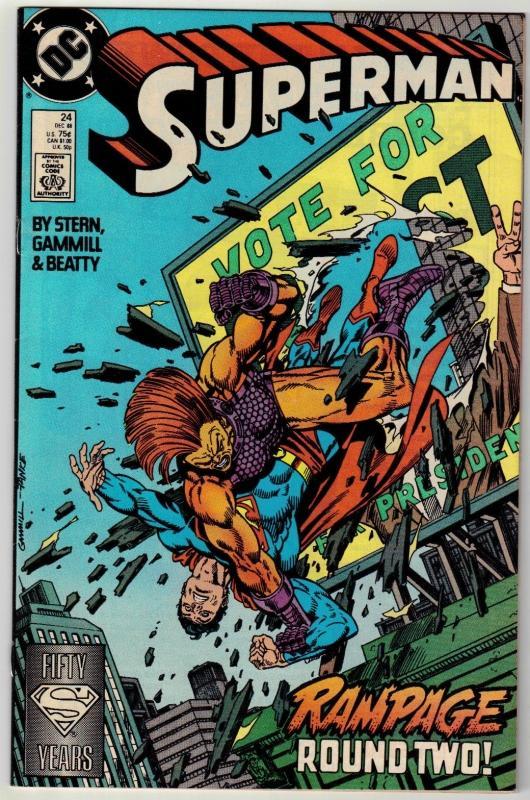 Superman #24 comic book near mint 9.4