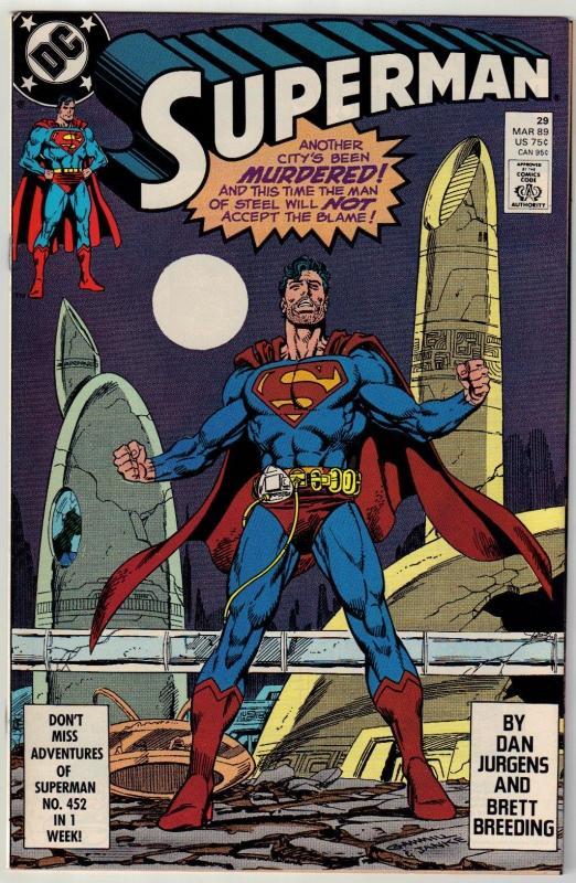 Superman #29 comic book near mint 9.4