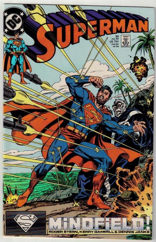 Superman #33 comic book near mint 9.4