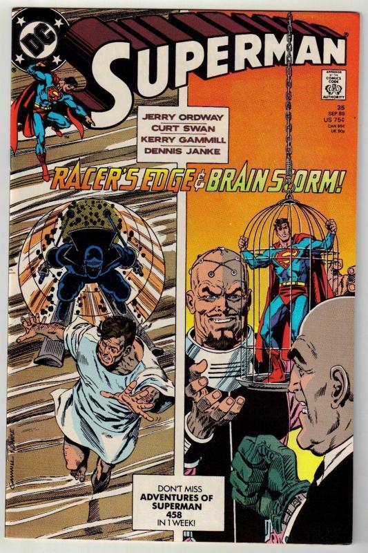Superman #35 comic book near mint 9.4