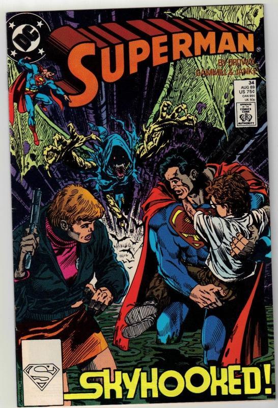 Superman #34 comic book near mint 9.4