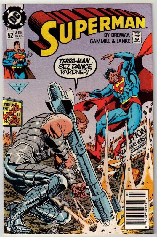 Superman #52 comic book near mint 9.4