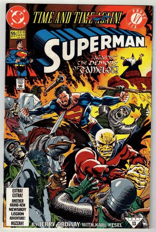 Superman #55 comic book near mint 9.4