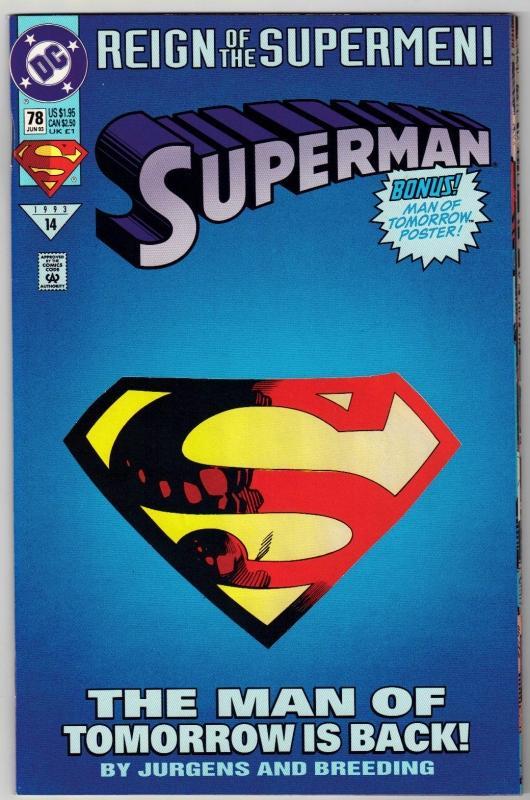 Superman #78 comic book mint 9.8