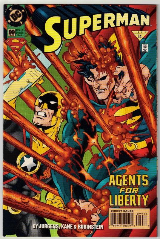 Superman #99 comic book near mint 9.4