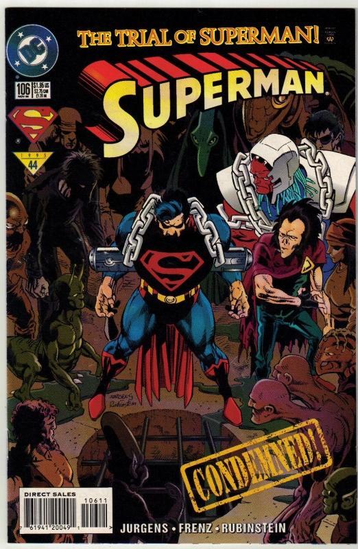 Superman #106 comic book fine 6.0