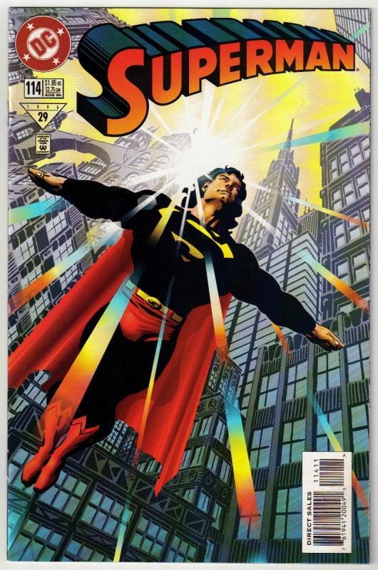 Superman #114 comic book near mint 9.4