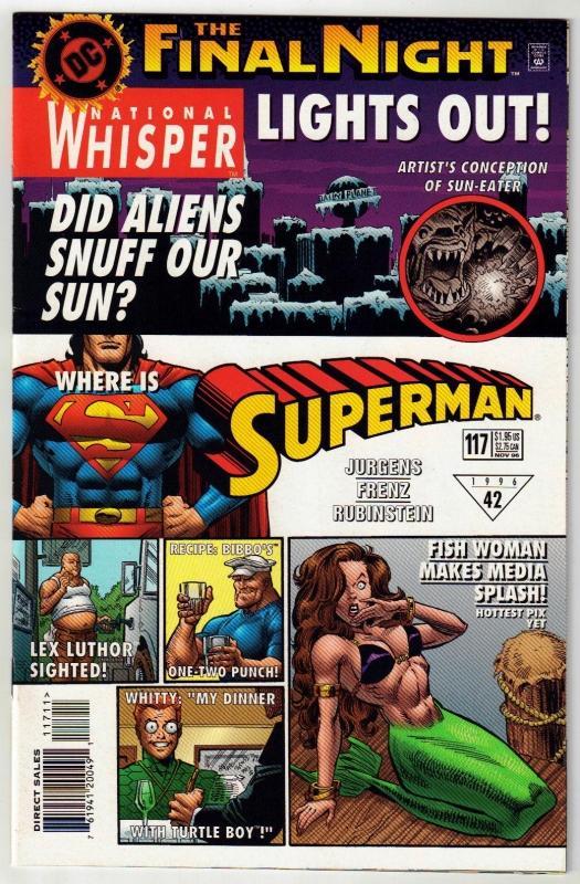 Superman #117 comic book near mint 9.4