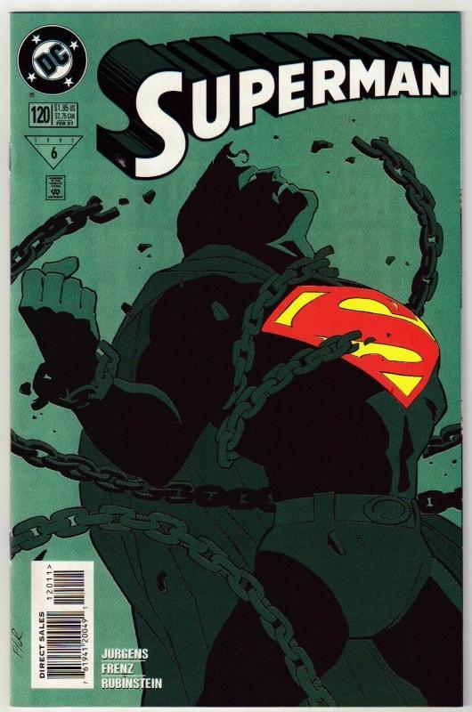 Superman #120 comic book near mint 9.4