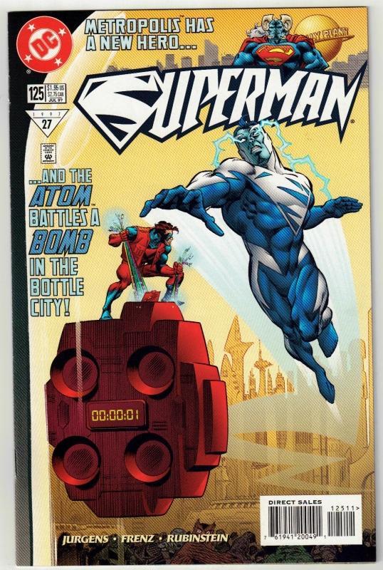 Superman #125 comic book near mint 9.4