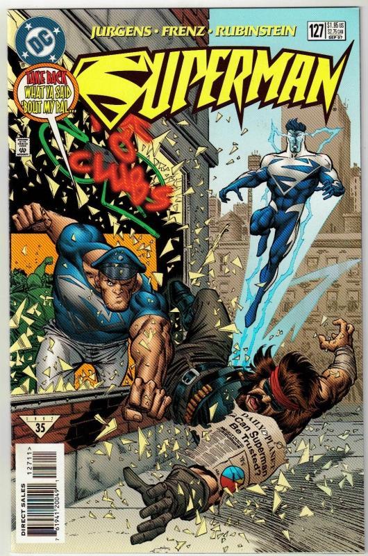Superman #127 comic book near mint 9.4