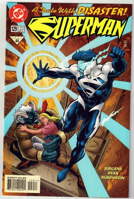 Superman #129 comic book near mint 9.4