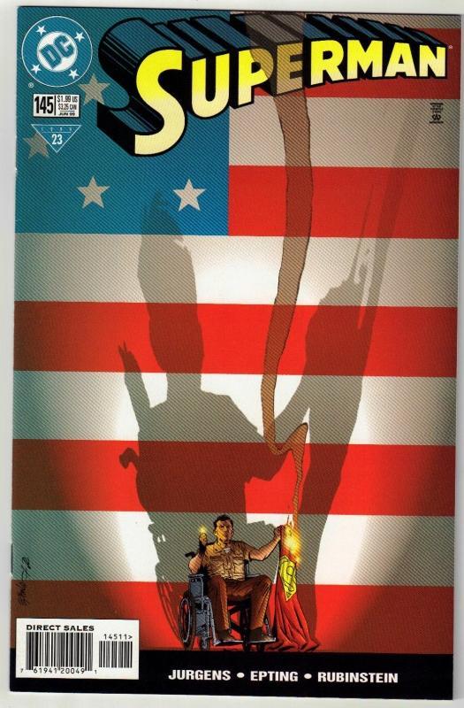 Superman #145 comic book near mint 9.4
