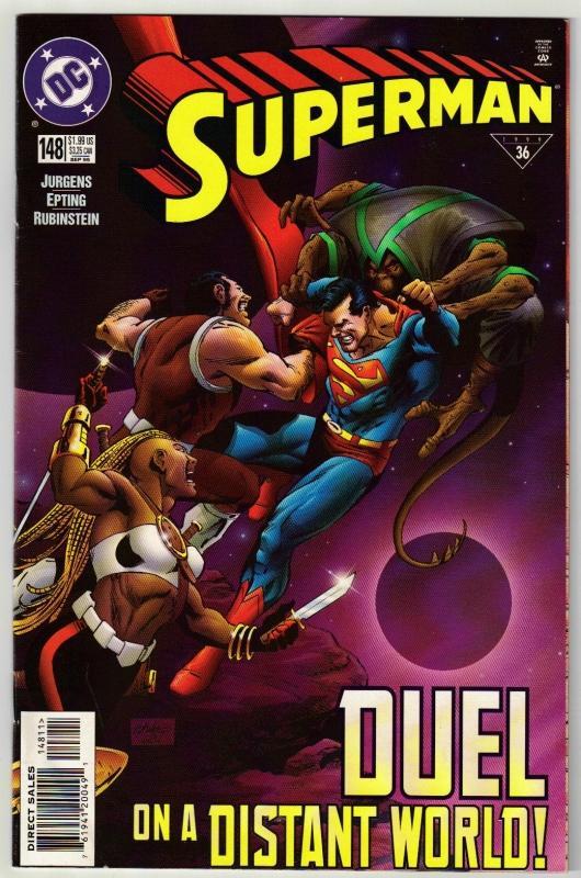 Superman #148 comic book near mint 9.4