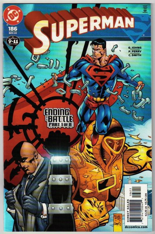Superman #186 comic book mint 9.8