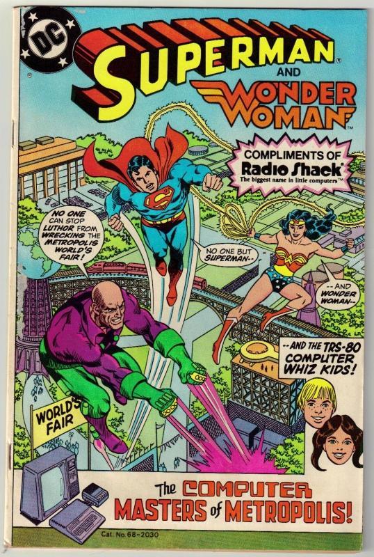 Superman and Wonder Woman Radio Shack issue very fine 8.0