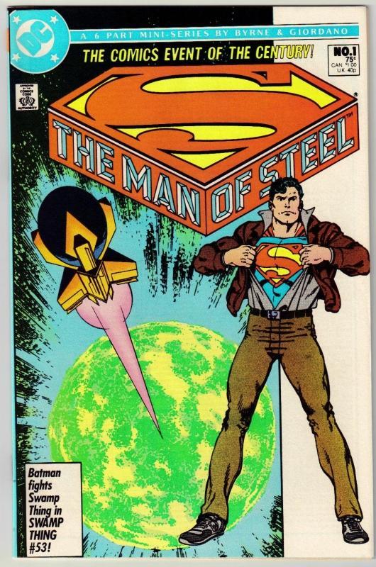 The Man of Steel #1 comic book near mint 9.4