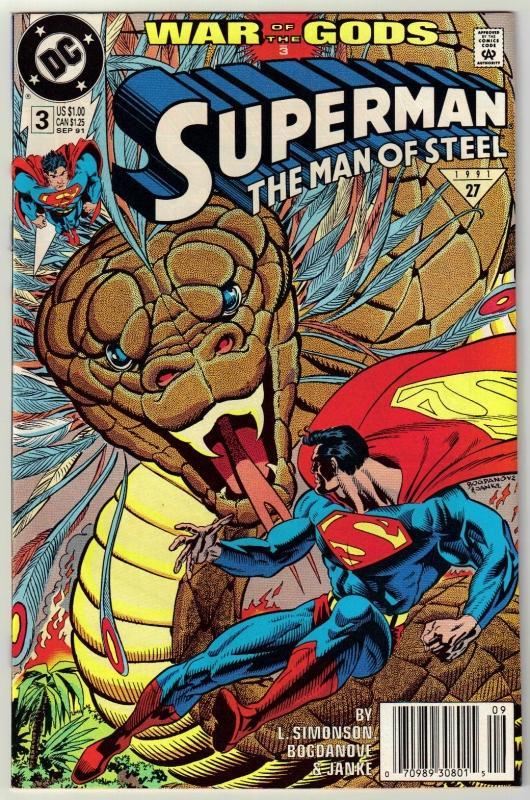 Superman The Man of Steel #3 comic book mint 9.8