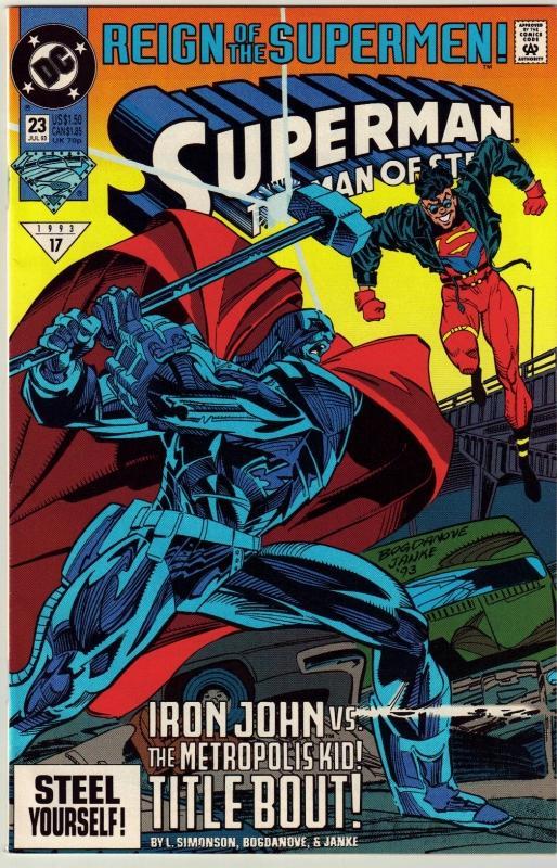 Superman The Man of Steel #23 comic book near mint 9.4