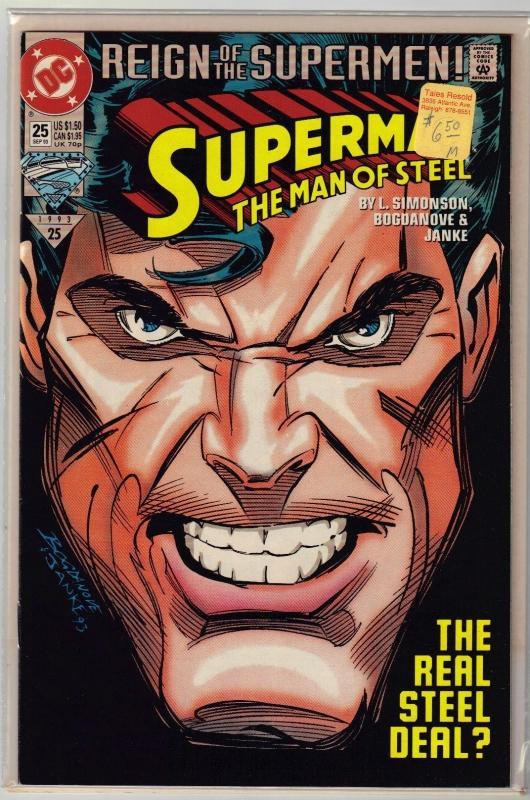 Superman The Man of Steel #25 comic book mint 9.8