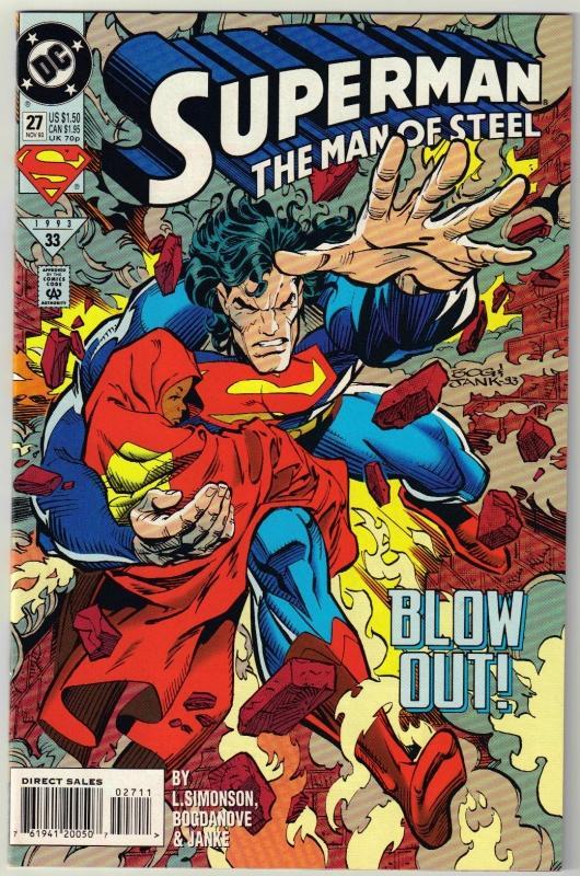 Superman The Man of Steel #27 comic book mint 9.8