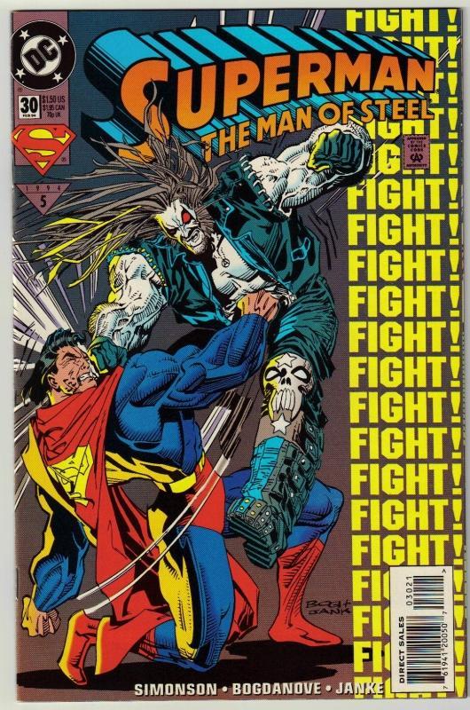 Superman The Man of Steel #30 comic book mint 9.8
