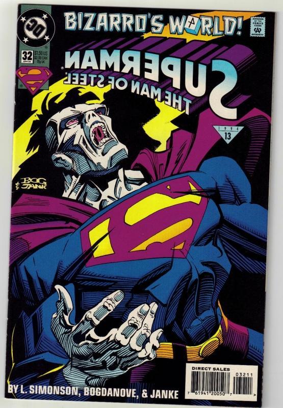 Superman The Man of Steel #32 comic book mint 9.8