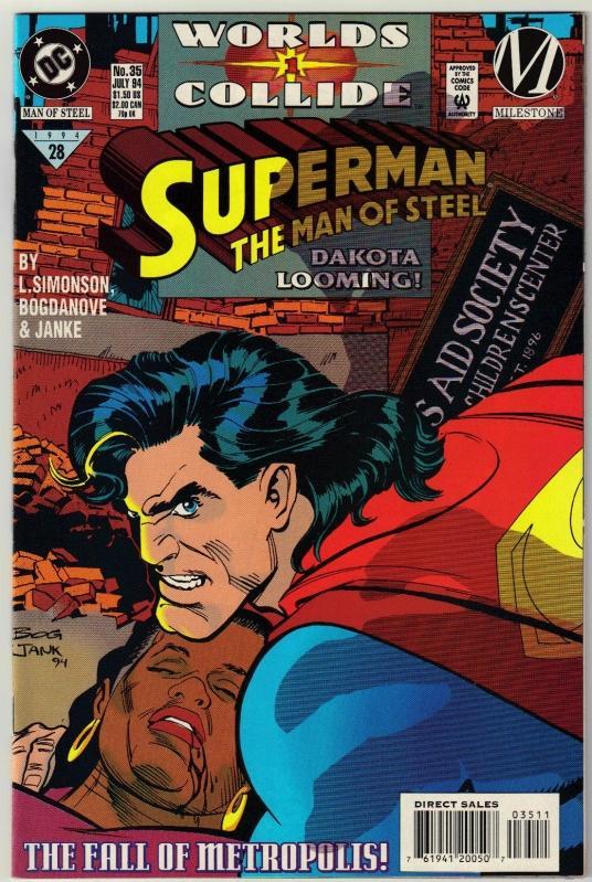 Superman The Man of Steel #35 comic book mint 9.8