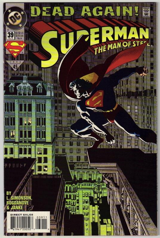 Superman The Man of Steel #39 comic book mint 9.8