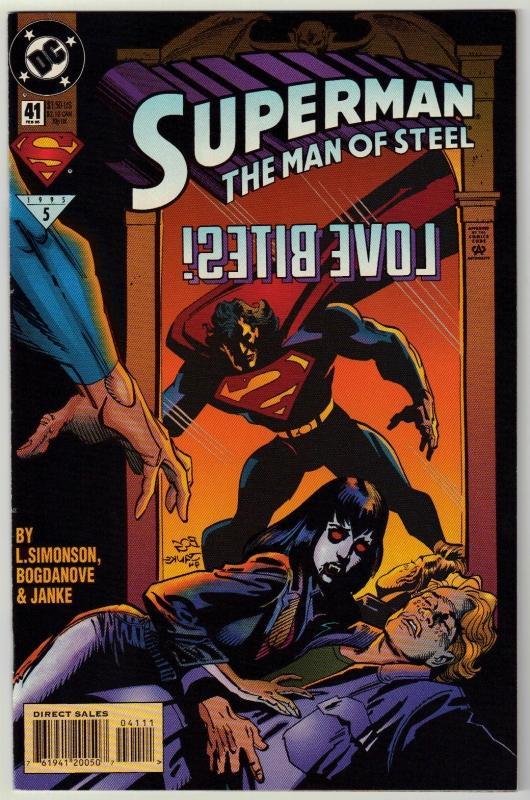 Superman The Man of Steel #41 comic book near mint 9.4