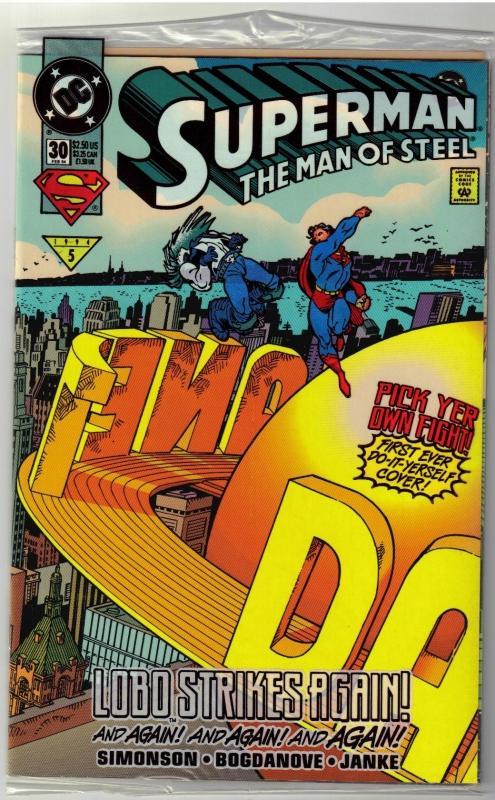 Superman The Man of Steel #30 comic book mint 9.8