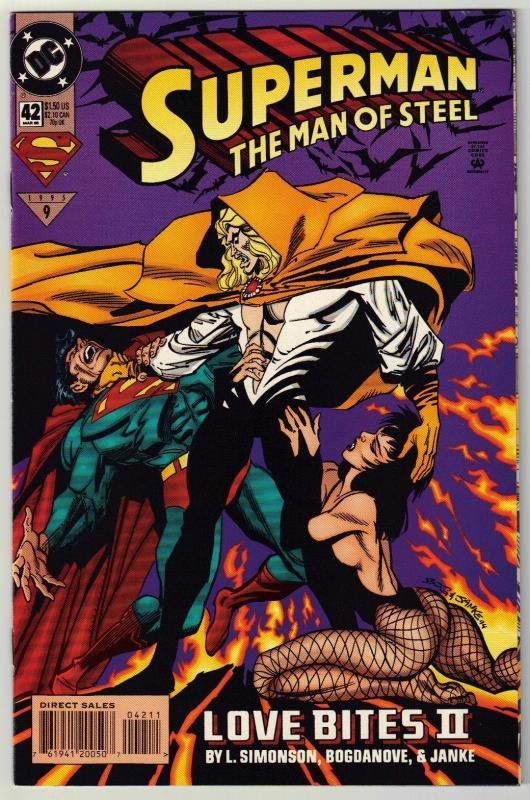 Superman The Man of Steel #42 comic book near mint 9.4