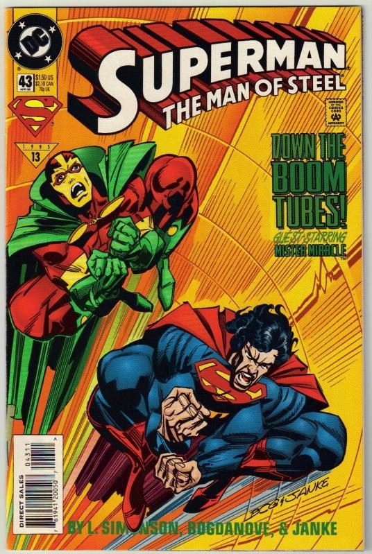 Superman The Man of Steel #43 comic book near mint 9.4