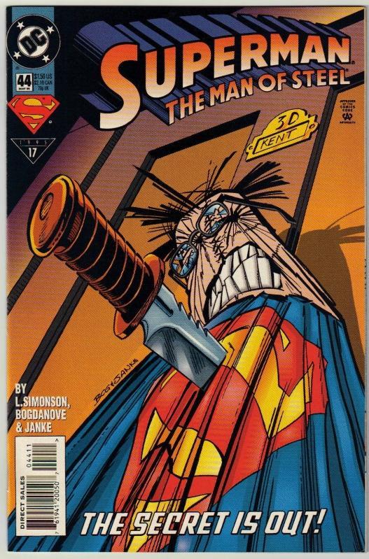 Superman The Man of Steel #44 comic book near mint 9.4