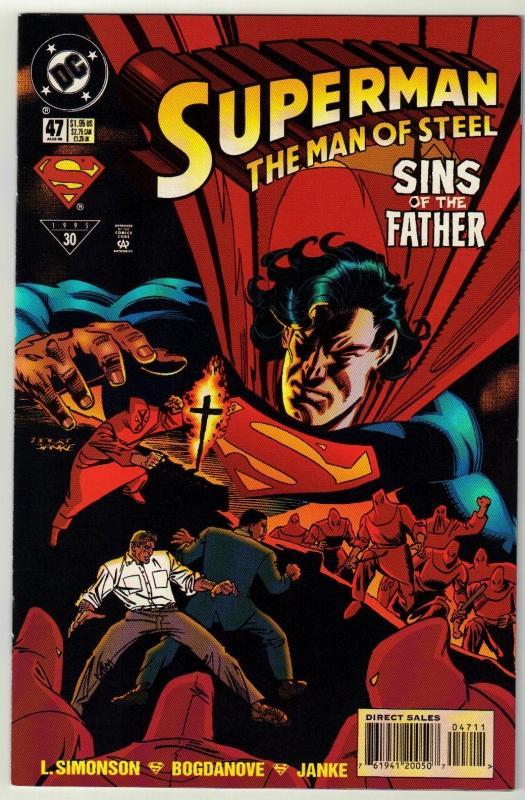 Superman The Man of Steel #47 comic book near mint 9.4