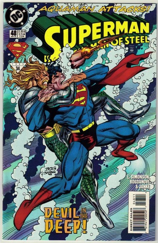 Superman The Man of Steel #48 comic book near mint 9.4