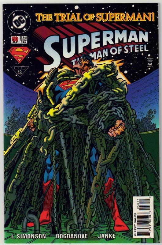 Superman The Man of Steel #50 comic book near mint 9.4