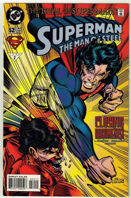 Superman The Man of Steel #52 comic book near mint 9.4