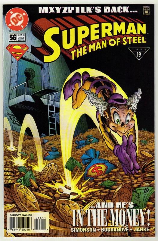 Superman The Man of Steel #56 comic book near mint 9.4