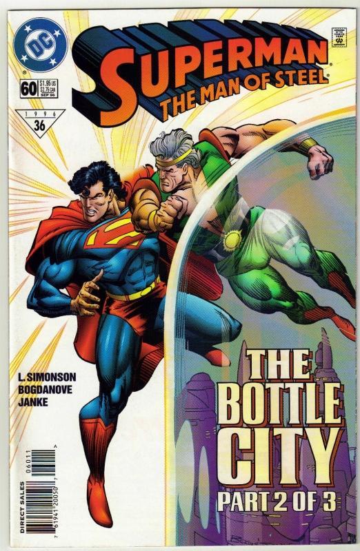 Superman The Man of Steel #60 comic book near mint 9.4