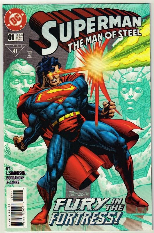Superman The Man of Steel #61 comic book near mint 9.4